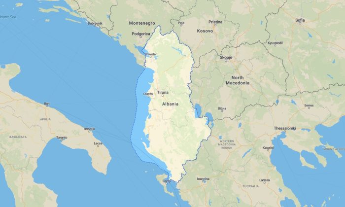 Albania topo map for Garmin - Image 1