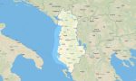 Albania topographic map