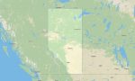 Alberta topographic map
