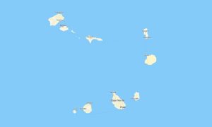 Cape Verde topographic map