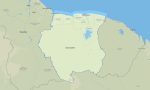 Suriname topographic map