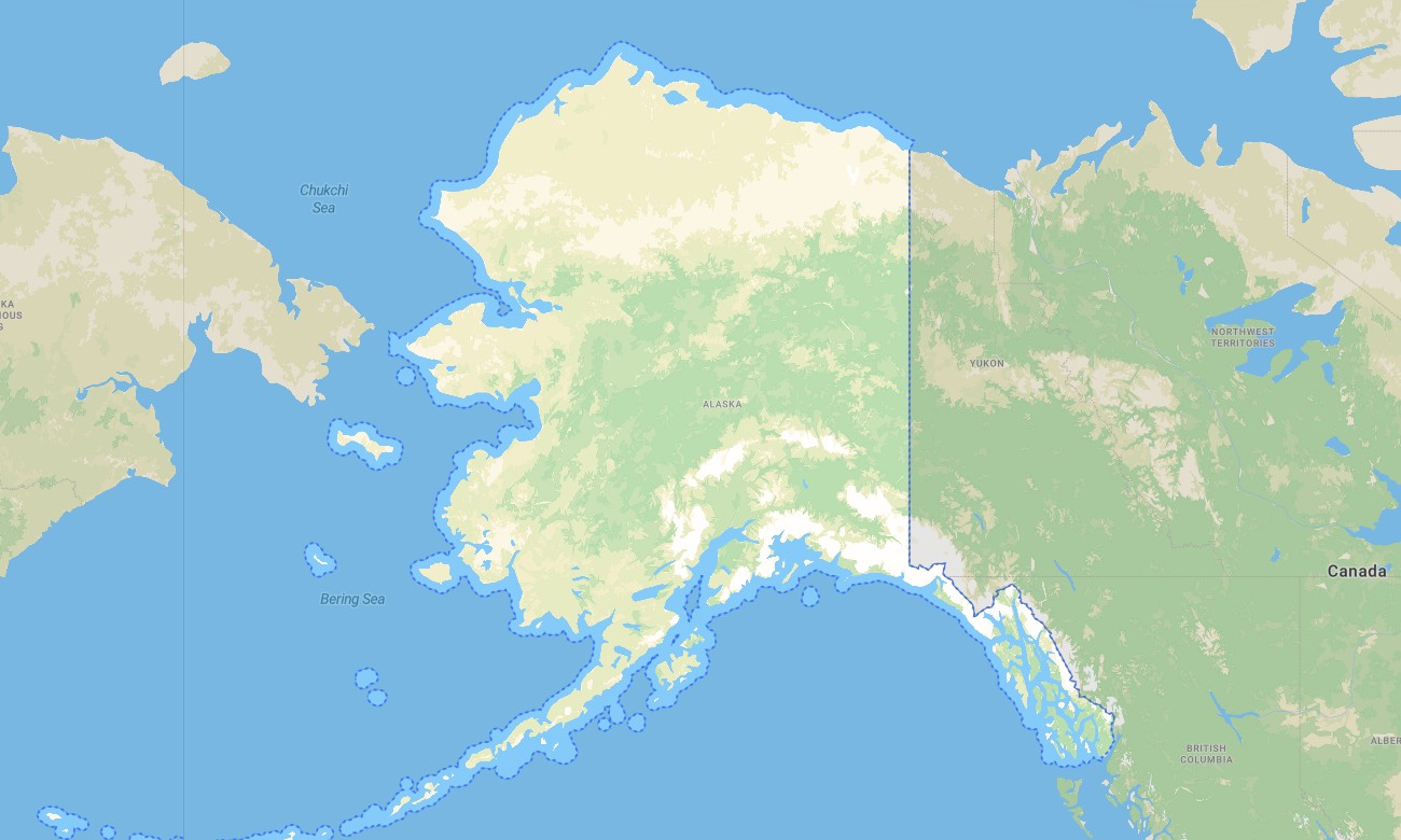 alaska Alaska Garmin topographic map - Image 1