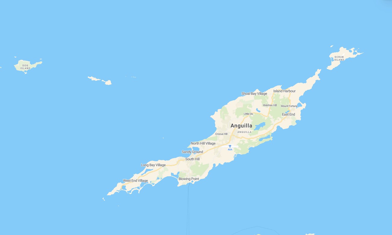 anguilla Anguilla Garmin topographic map - Image 1