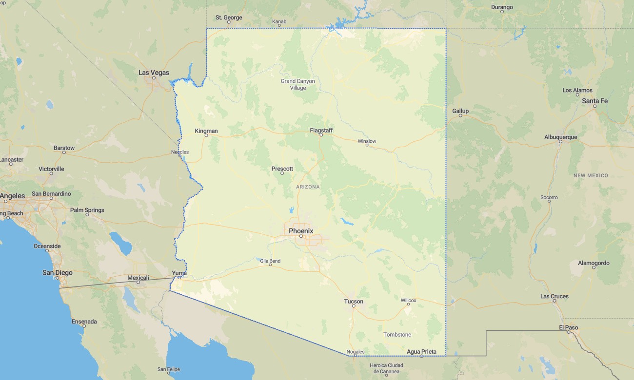 arizona Arizona Garmin topographic map - Image 1