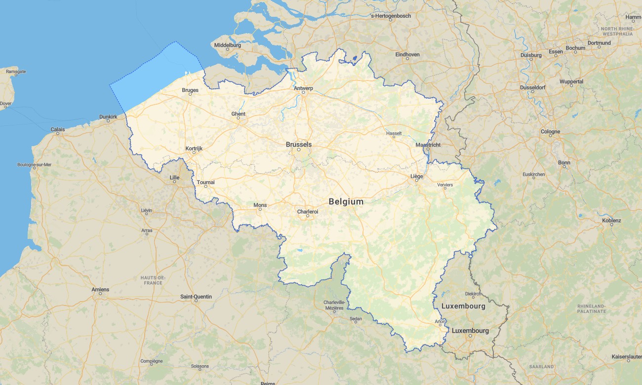 belgium Belgium Garmin topographic map - Image 1