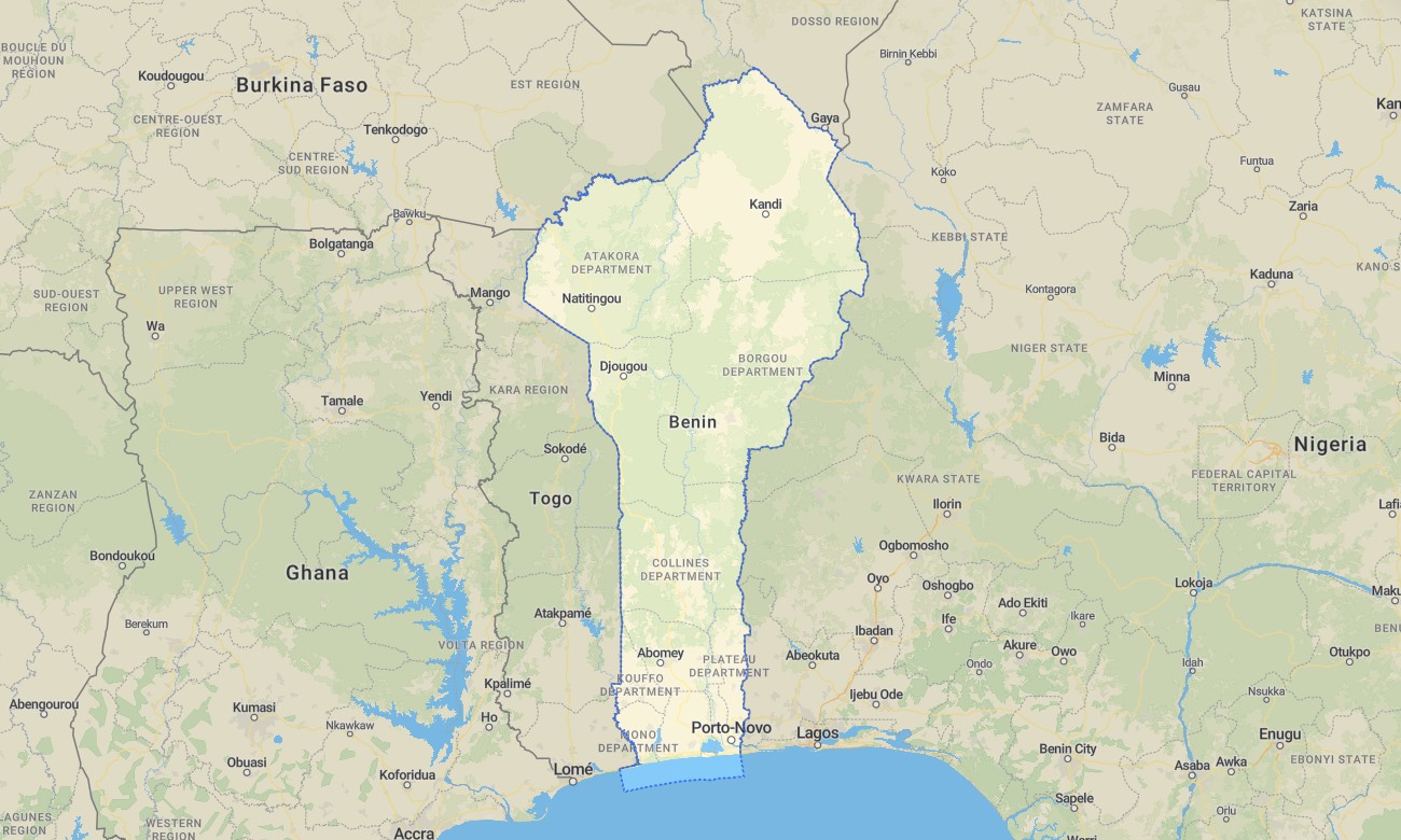 benin Benin Garmin topographic map - Image 1