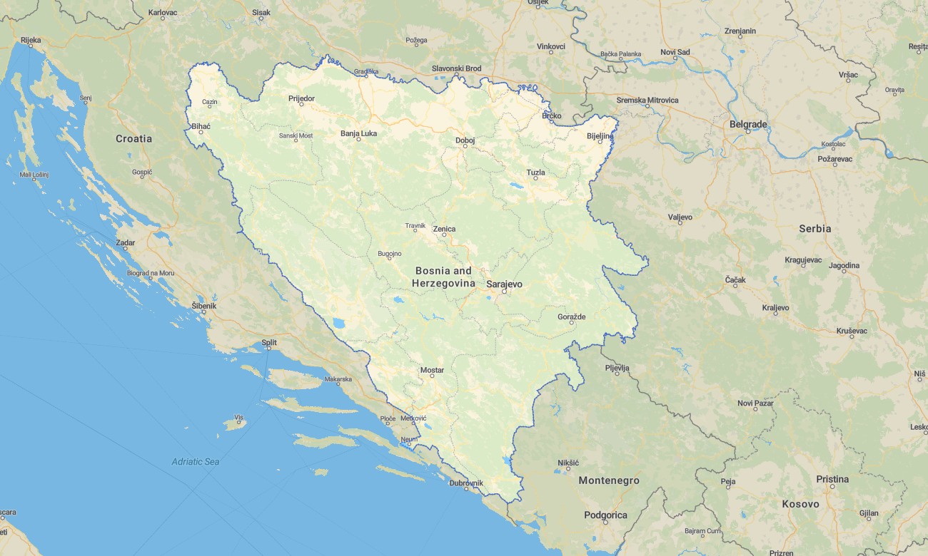 bosnia Bosnia and Herzegovina Garmin topographic map - Image 1