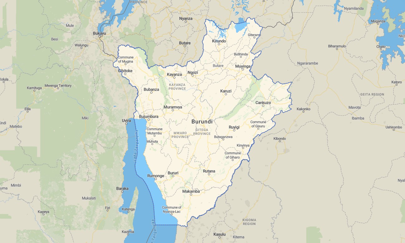 burundi Burundi Garmin topographic map - Image 1