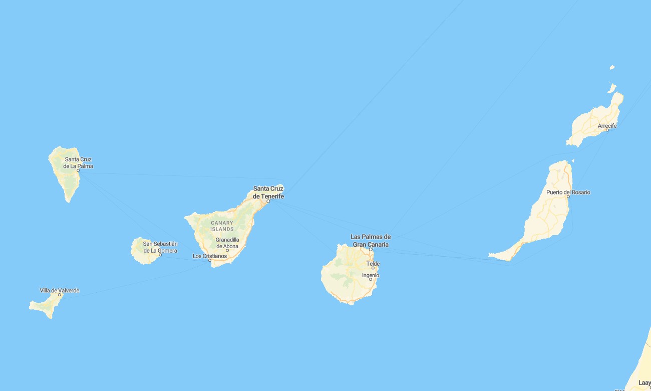 canary islands Canary Islands Garmin topographic map - Image 1
