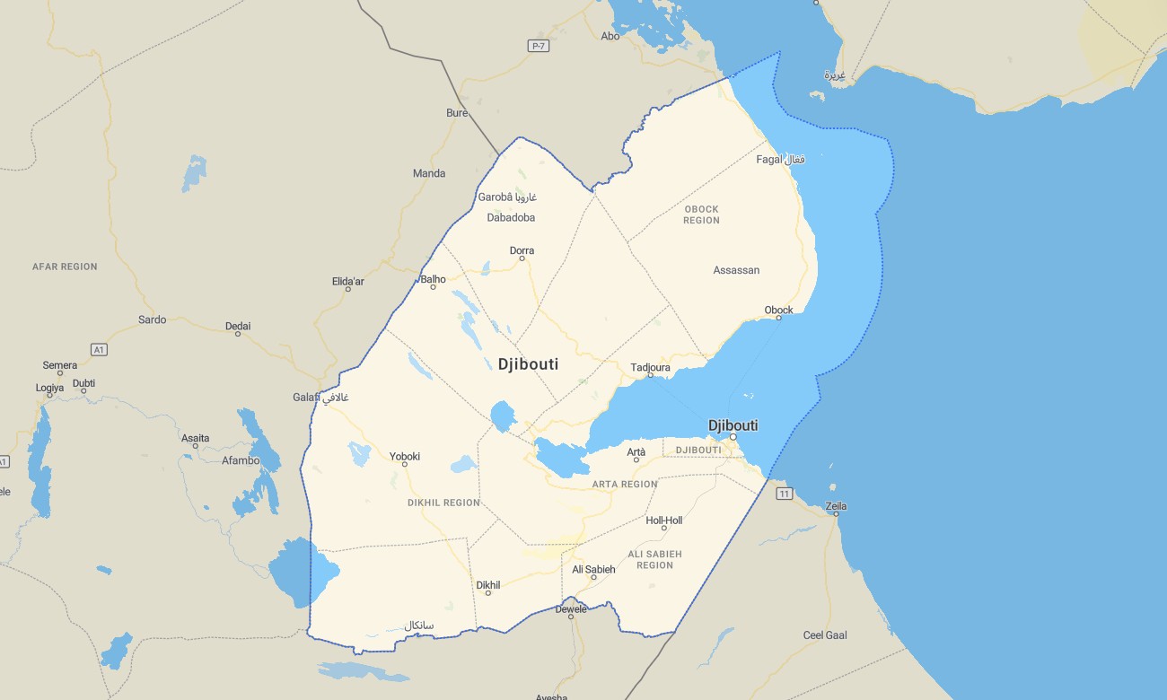 djibouti Djibouti Garmin topographic map - Image 1