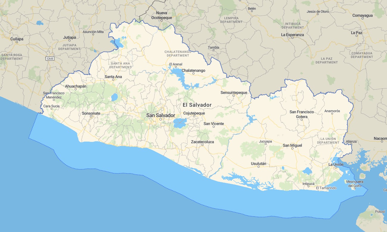 el salvador El Salvador Garmin topographic map - Image 1
