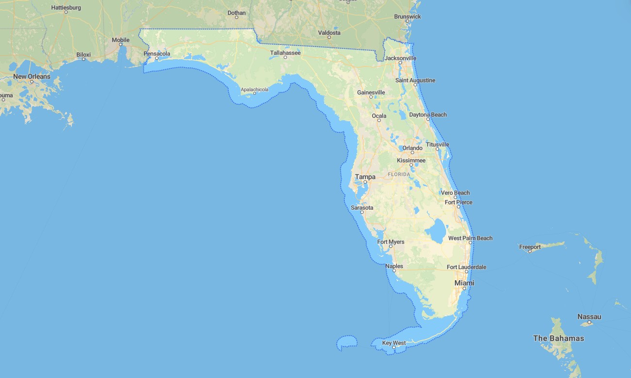 florida Florida Garmin topographic map - Image 1