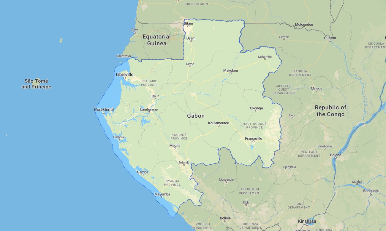 gabon Gabon Garmin topographic map - Image 1