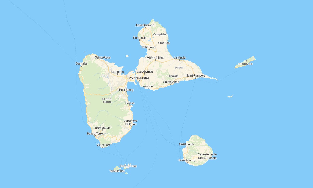 guadeloupe Guadeloupe Garmin topographic map - Image 1