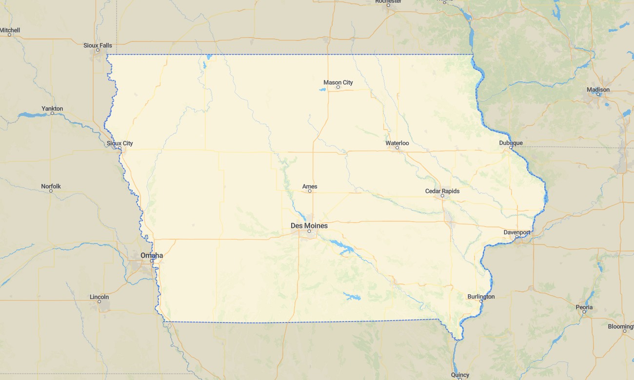 iowa Iowa Garmin topographic map - Image 1