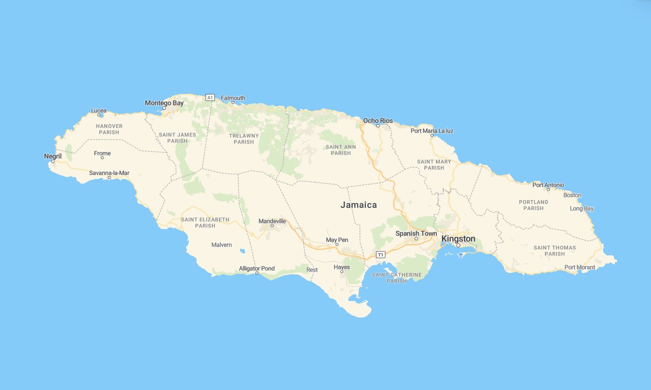 jamaica Jamaica Garmin topographic map - Image 1