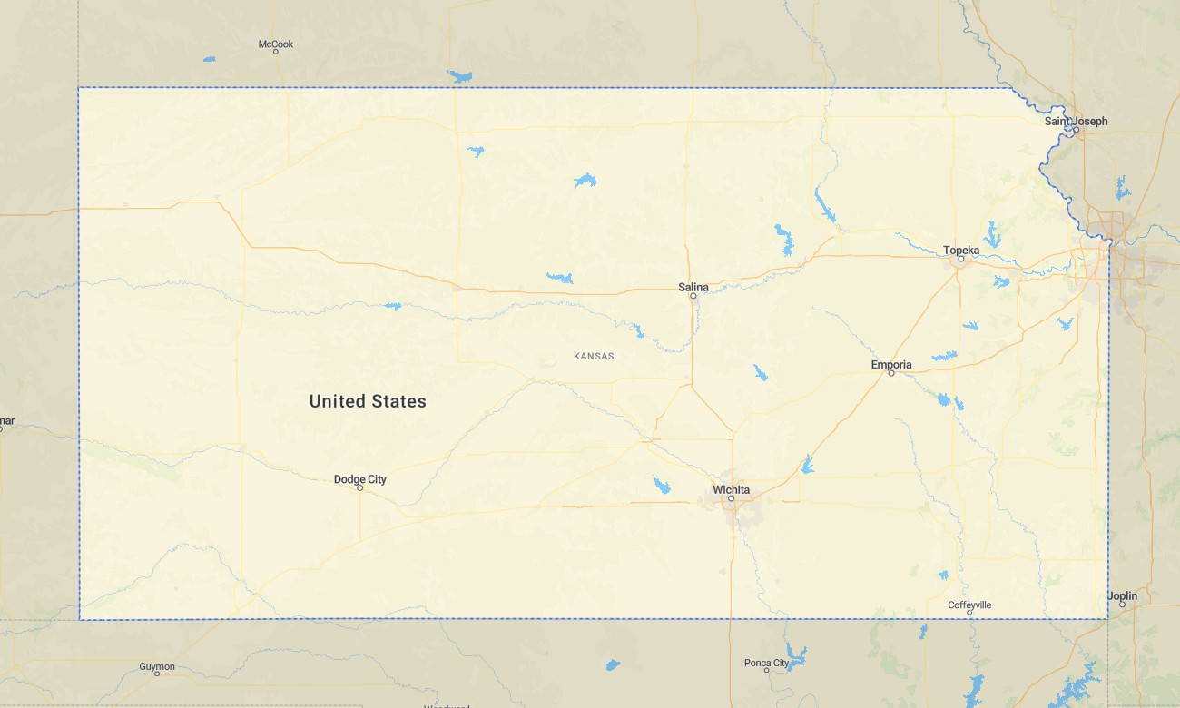 kansas Kansas Garmin topographic map - Image 1