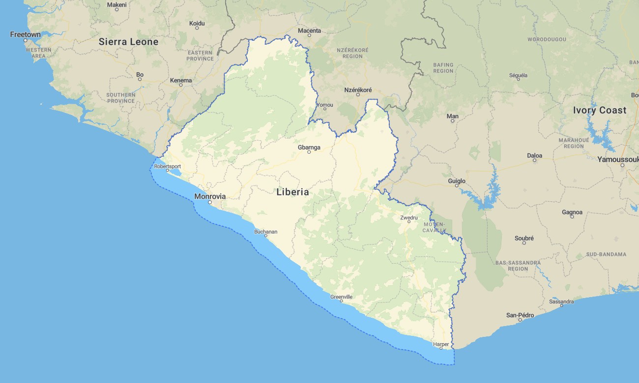 liberia Liberia Garmin topographic map - Image 1