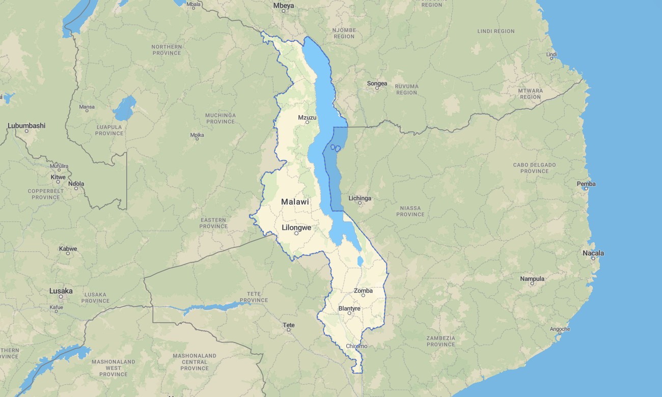 malawi Malawi Garmin topographic map - Image 1