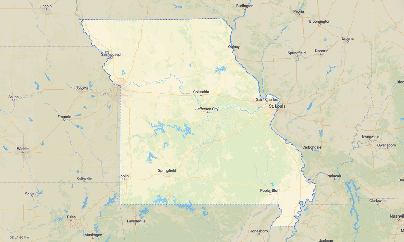 missouri Missouri Garmin topographic map - Image 1
