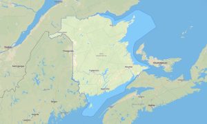 New Brunswick Garmin topographic map