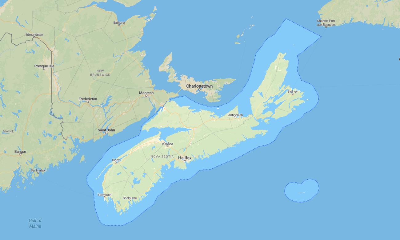 nova scotia Nova Scotia Garmin topographic map - Image 1
