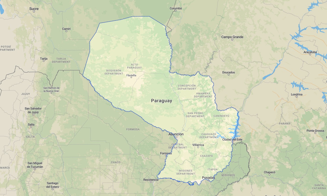 paraguay Paraguay Garmin topographic map - Image 1