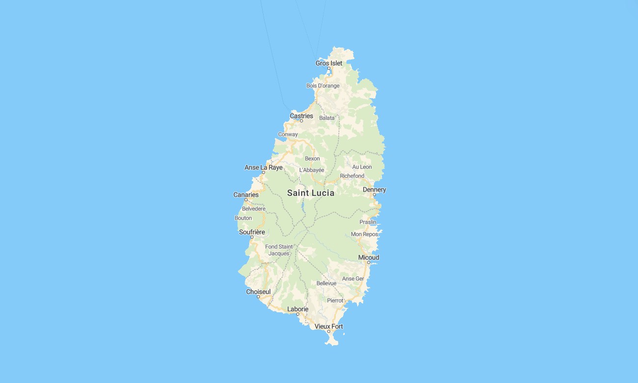 saint lucia Saint Lucia Garmin topographic map - Image 1
