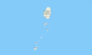 Saint Vincent and the Grenadines Garmin topographic map