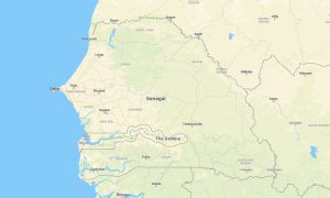 Senegal and Gambia Garmin topographic map