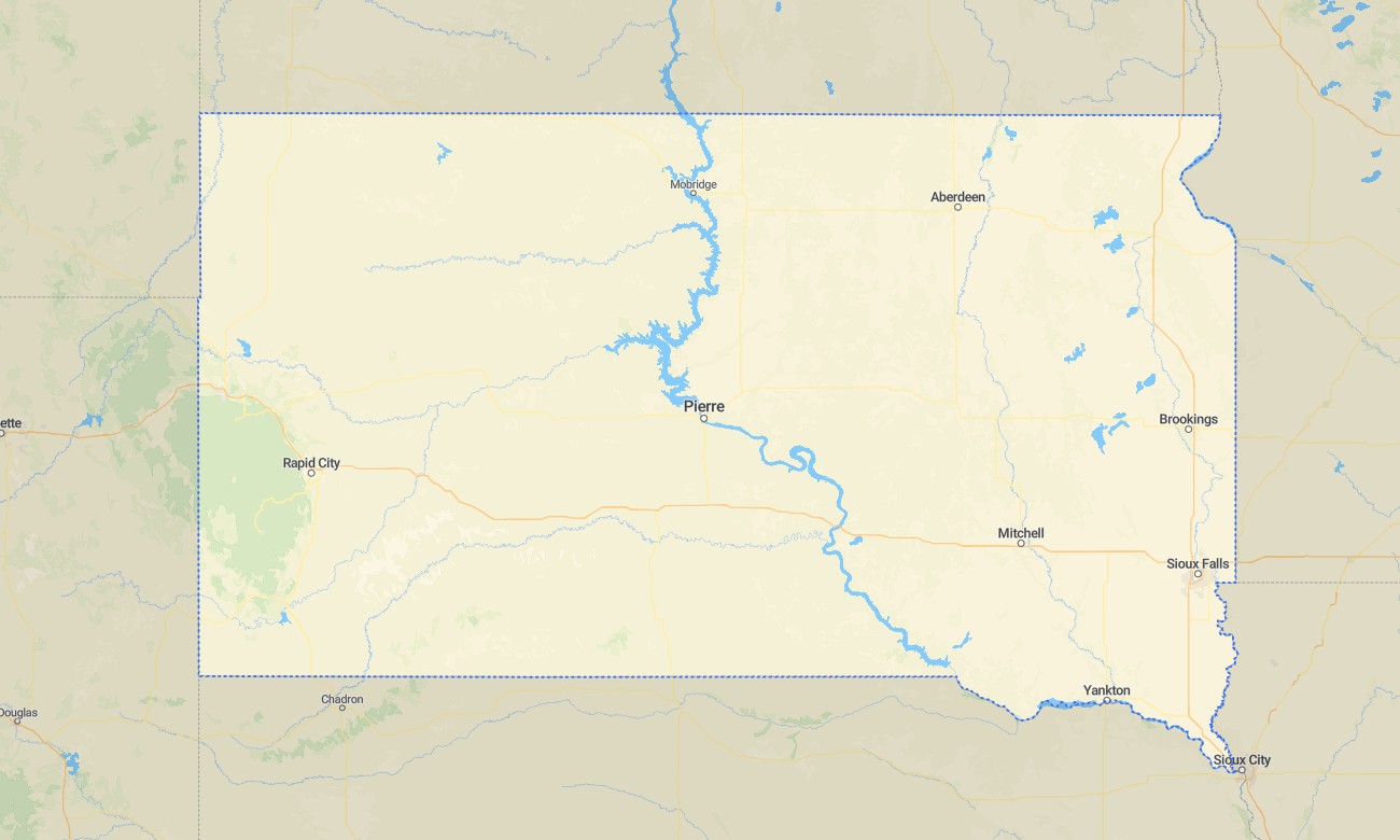 south dakota South Dakota Garmin topographic map - Image 1