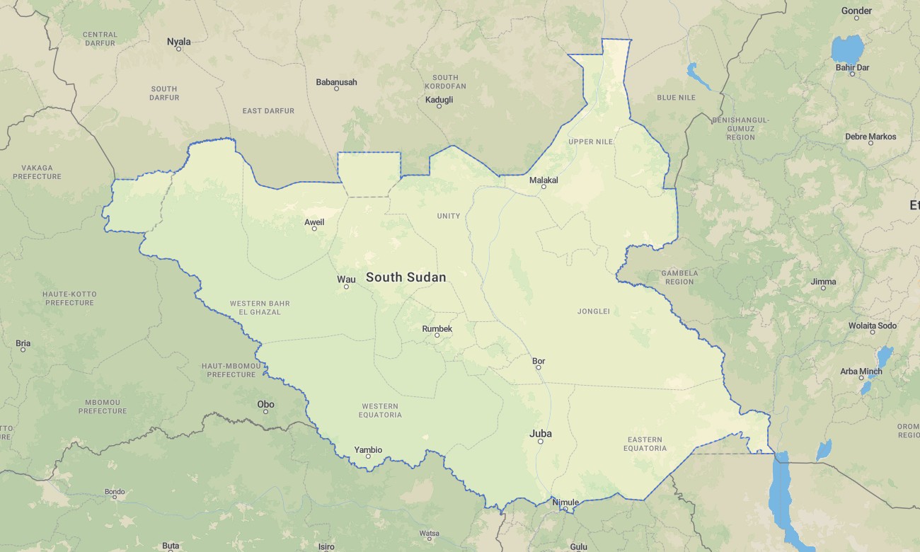 south sudan South Sudan Garmin topographic map - Image 1