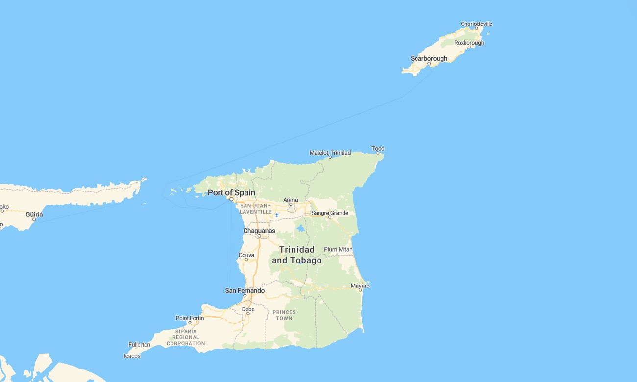 trinidad and tobago Trinidad and Tobago Garmin topographic map - Image 1