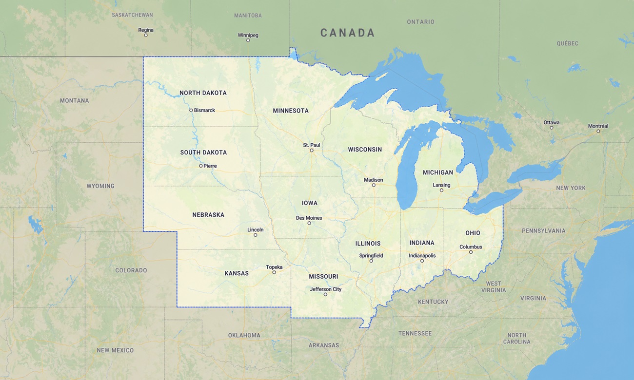 us_midwest USA Midwest Garmin topographic map - Image 1
