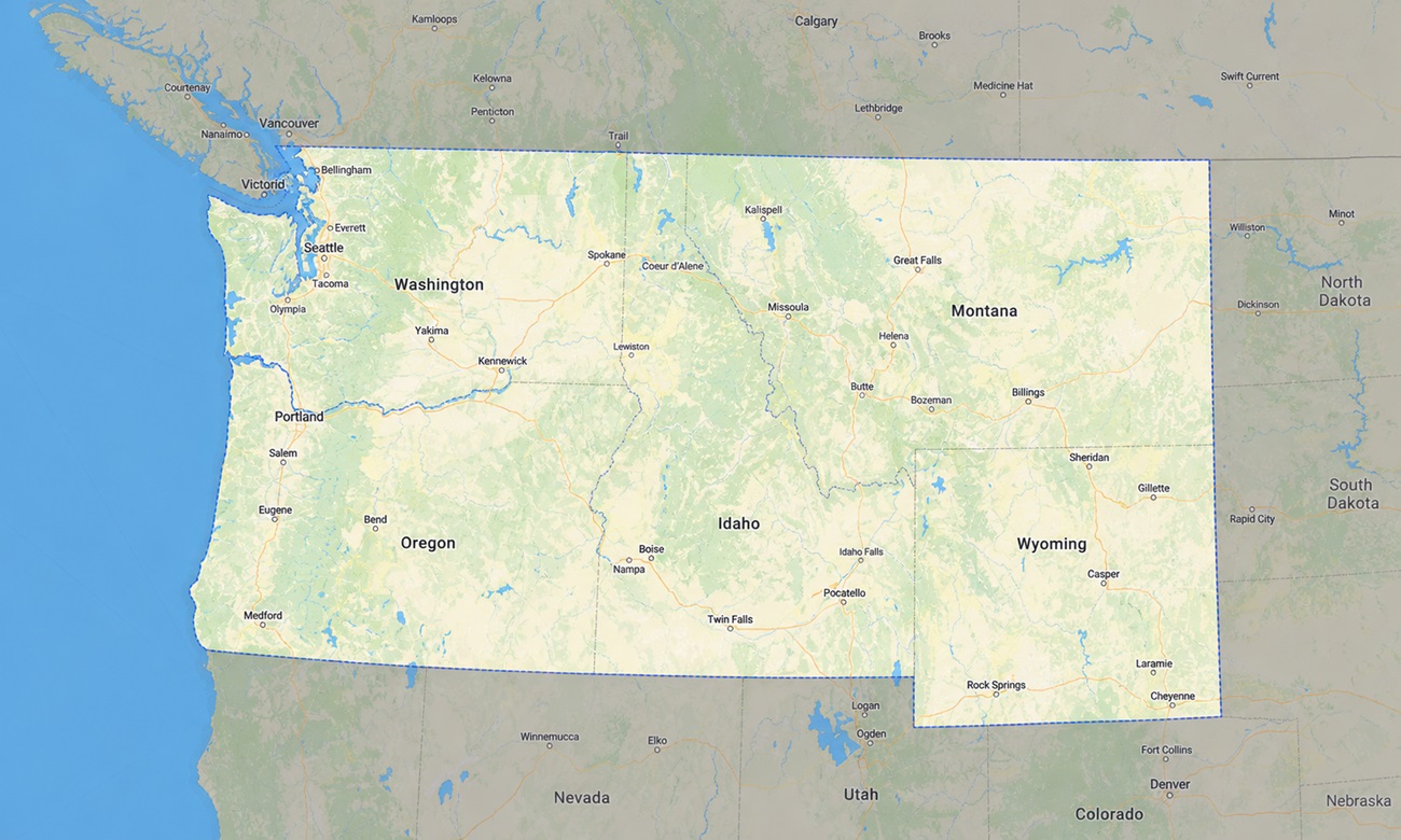 us_northwest USA Northwest Garmin topographic map - Image 1