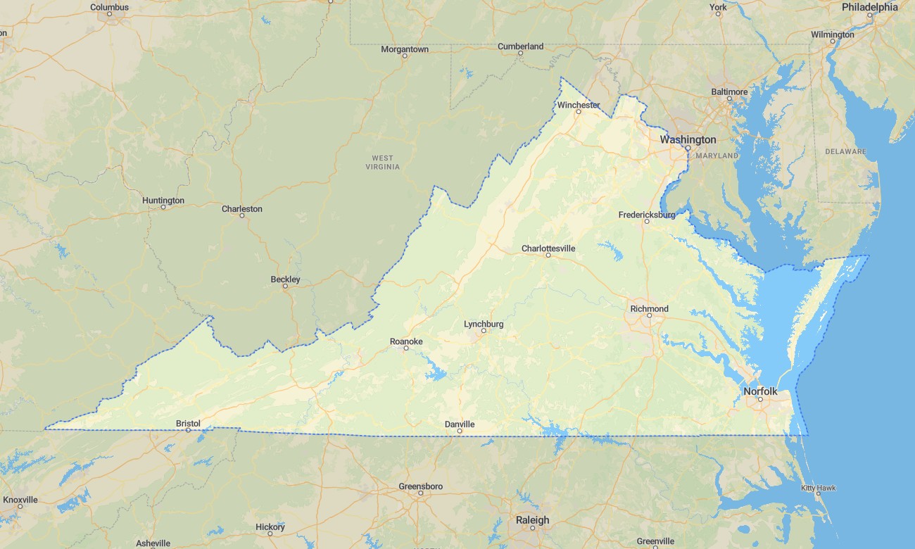 virginia Virginia Garmin topographic map - Image 1