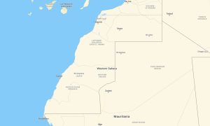 Western Sahara Garmin topographic map