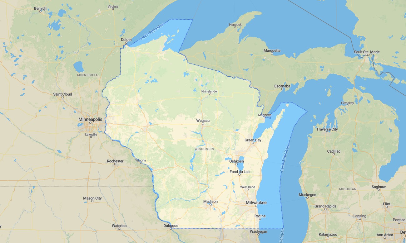 wisconsin Wisconsin Garmin topographic map - Image 1