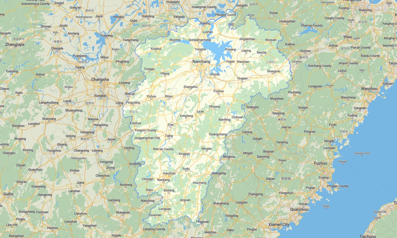 jiangxi Jiangxi Garmin topographic map - Image 1
