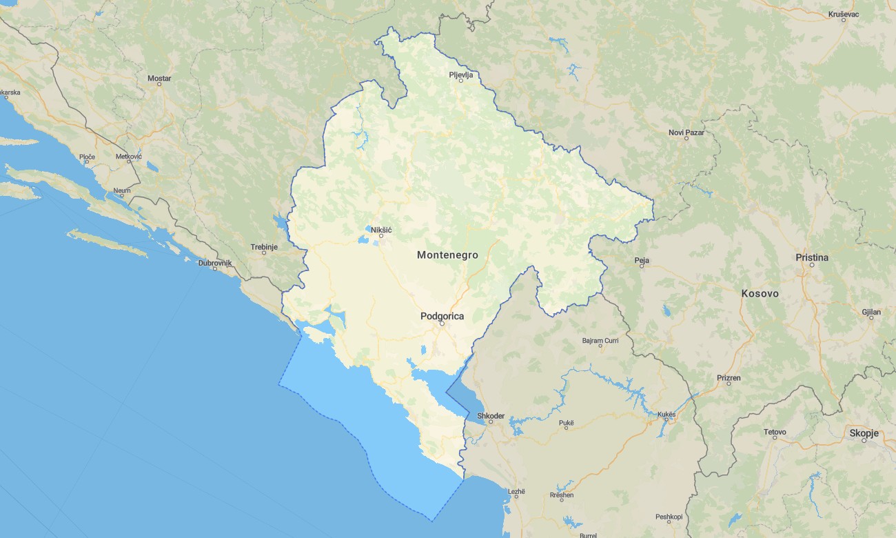 montenegro Montenegro Garmin topographic map - Image 1