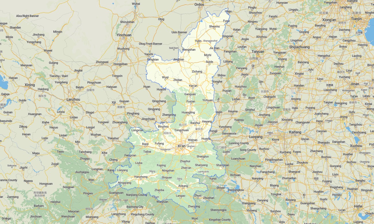 shaanxi Shaanxi Garmin topographic map - Image 1