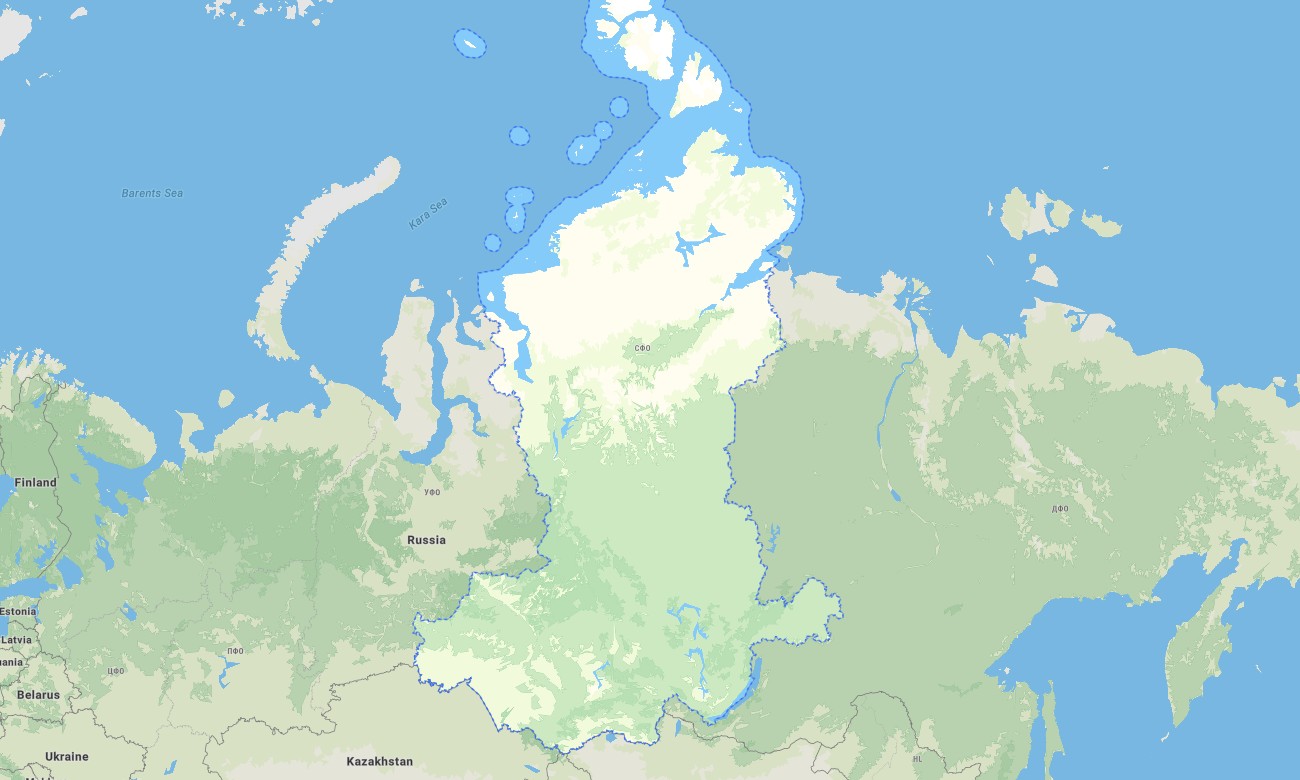 siberian_fd Siberian Federal District Garmin topographic map - Image 1