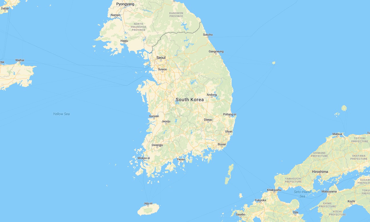 south_korea South Korea Garmin topographic map - Image 1
