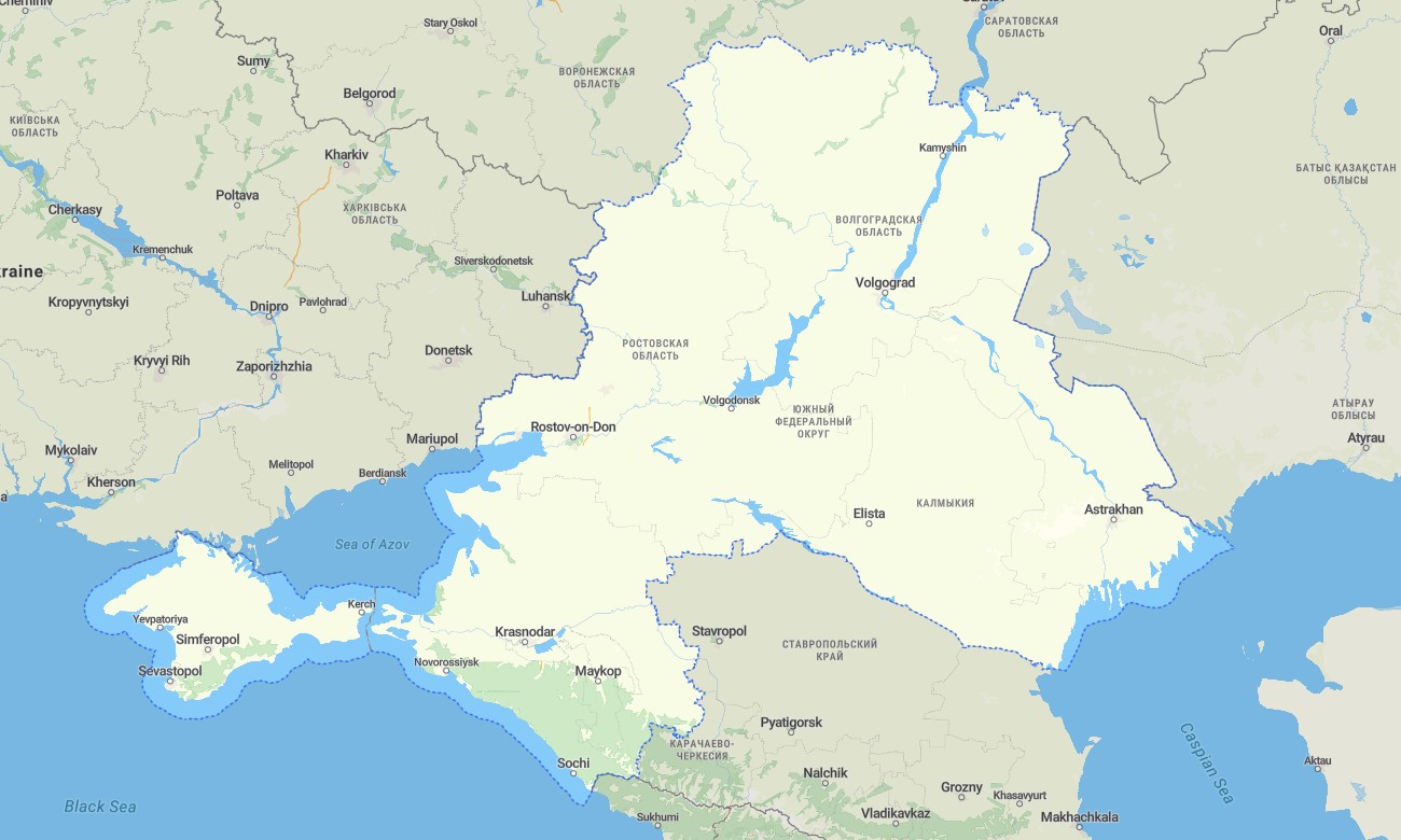 southern_fd Southern Federal District Garmin topographic map - Image 1