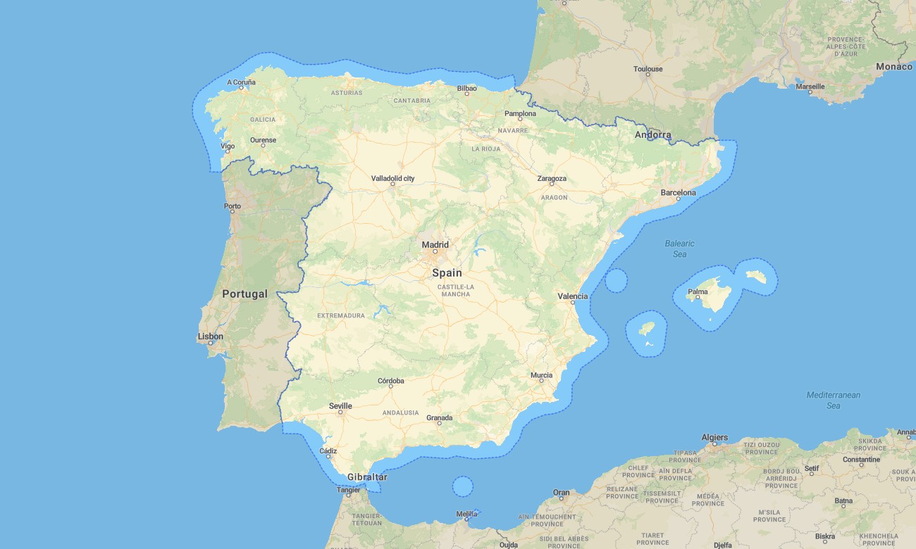 spain Spain Garmin topographic map - Image 1