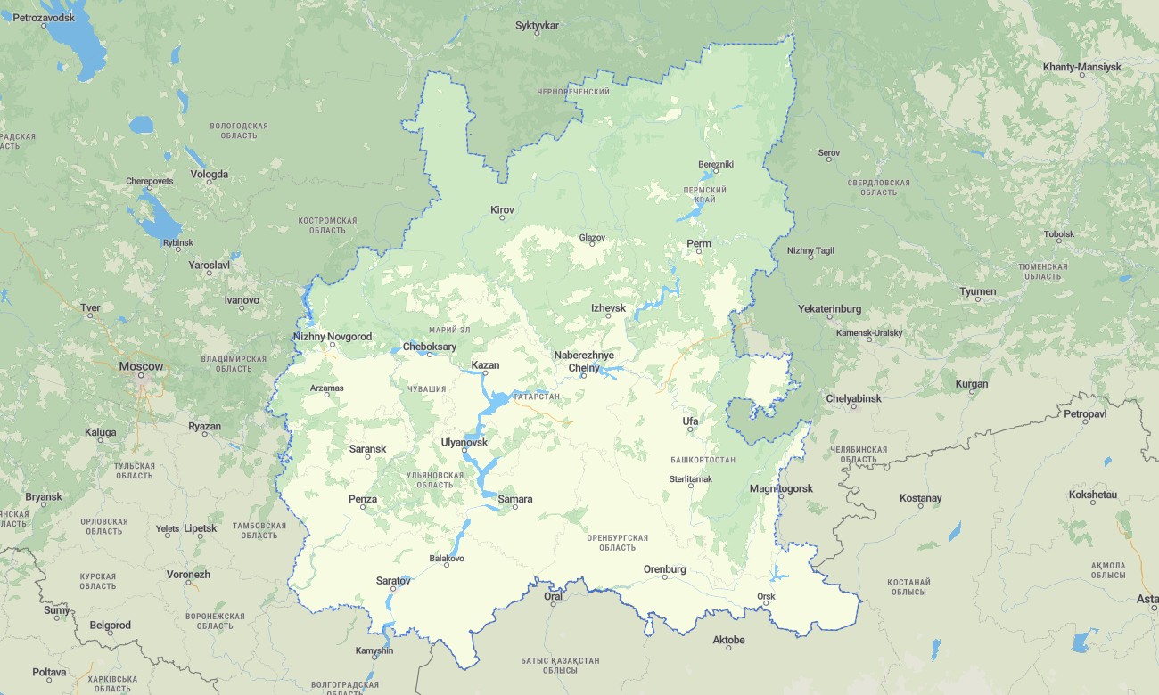 volga_fd Volga Federal District Garmin topographic map - Image 1
