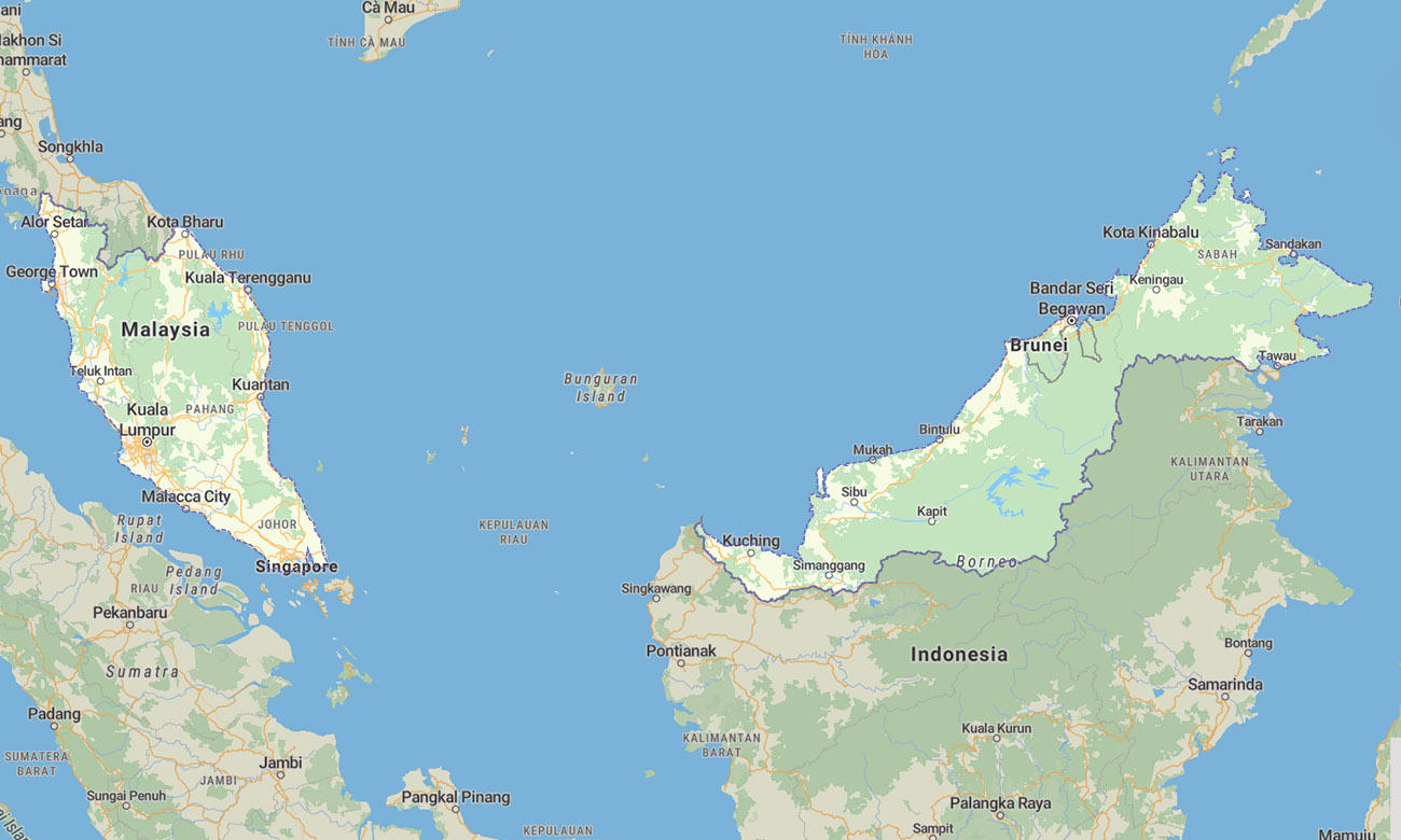 Asia_MSB Malaysia, Singapore and Brunei Garmin topographic map - Image 1