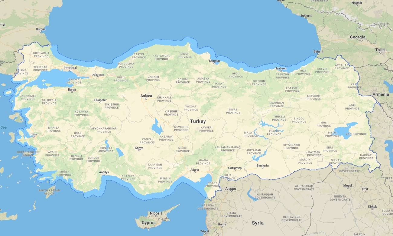 turkey Türkiye Garmin topographic map - Image 1